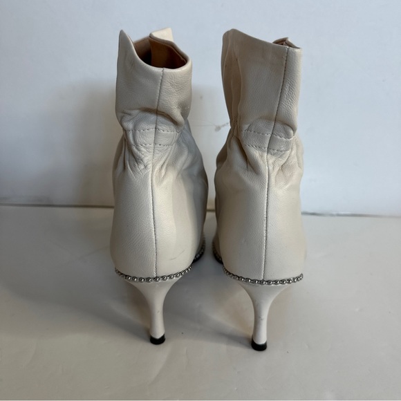 Pre owned Coach Wynie Women's Leather Bootie Size 5 Chalk - Picture 4 of 8